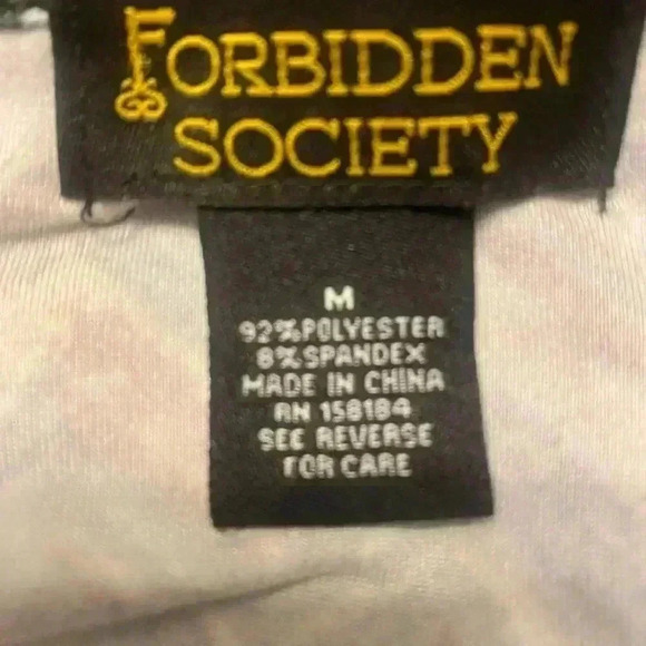 Forbidden Society chevron pattern in fall colors long sleeve stretchy NWOT Med - Picture 8 of 9